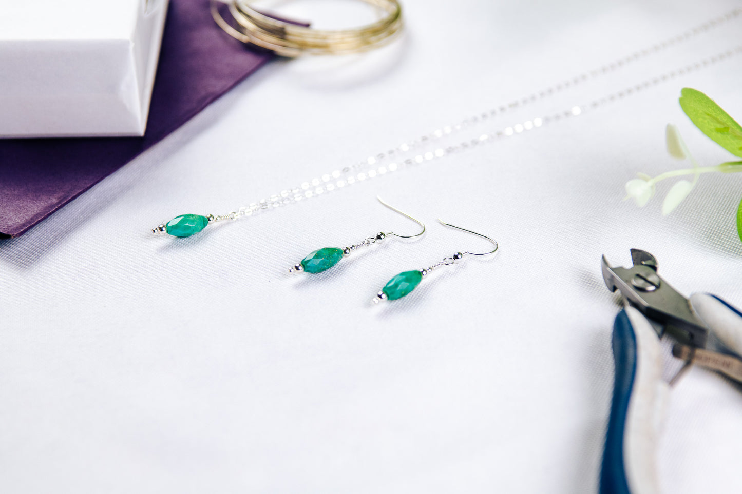 Turquoise and Sterling Silver Earrings