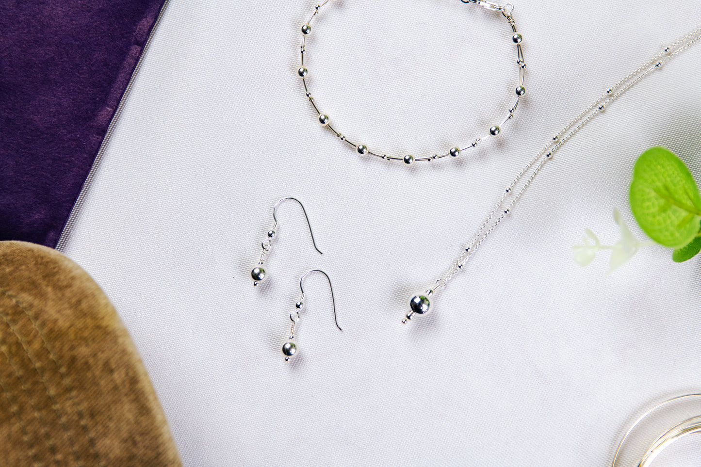 Sterling Silver Bead Necklace