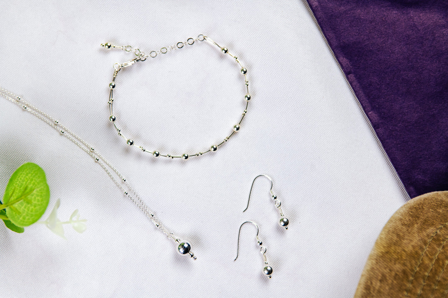 Sterling Silver Bead Earrings