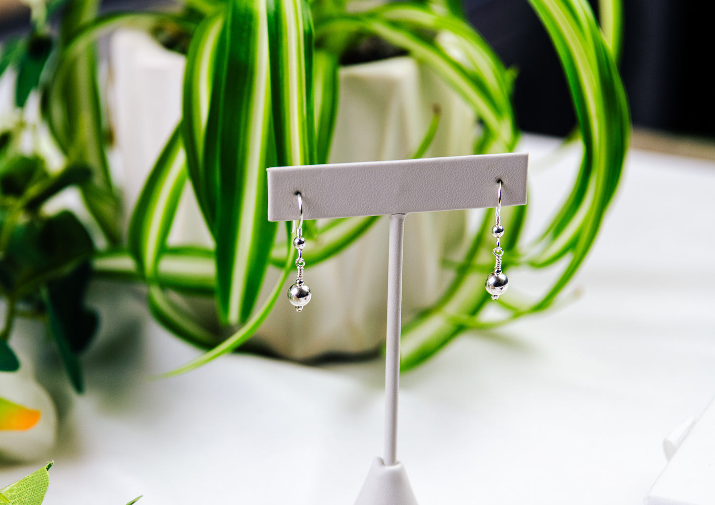 Sterling Silver Bead Earrings