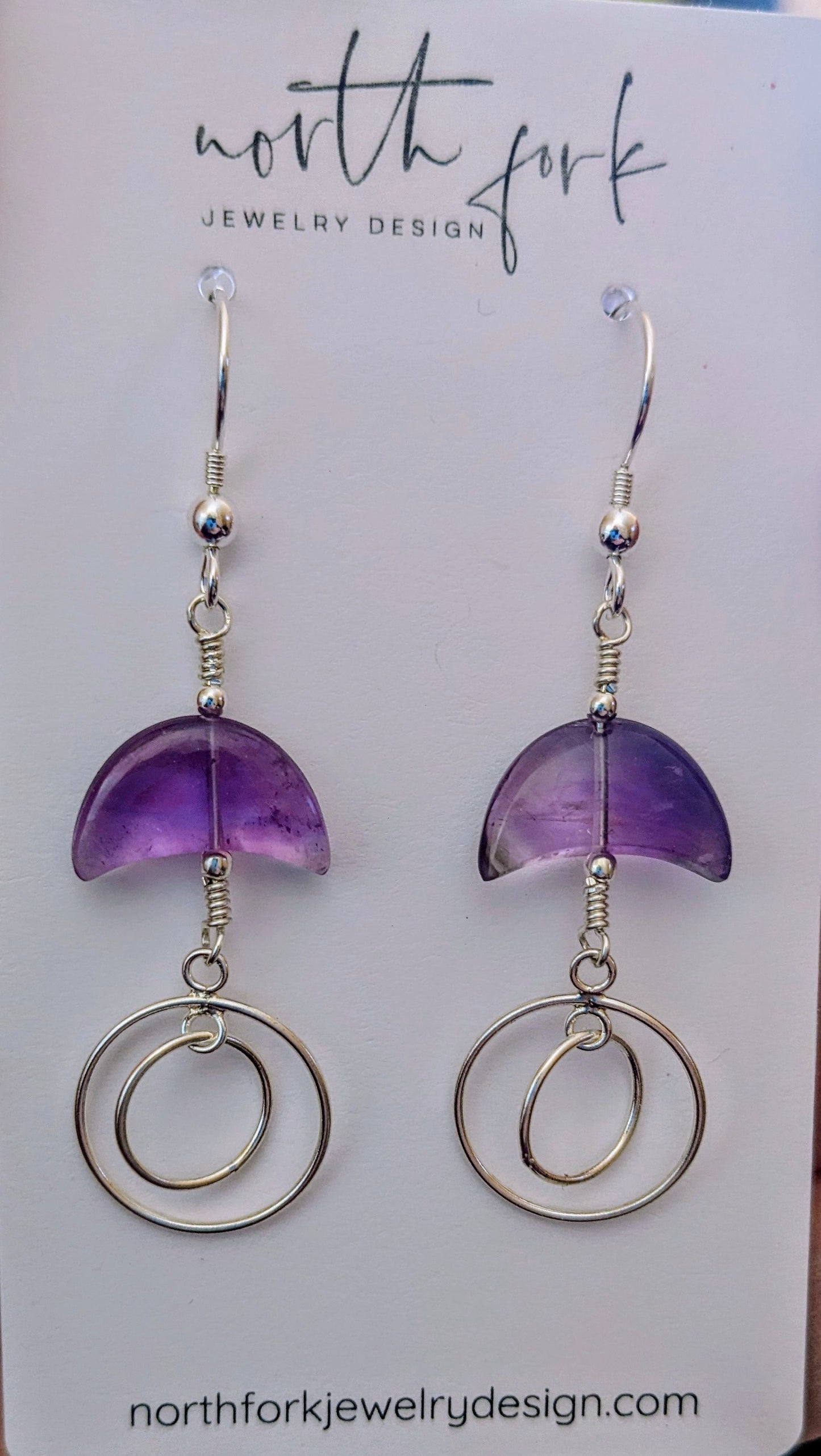 Amethyst Spinner Earrings