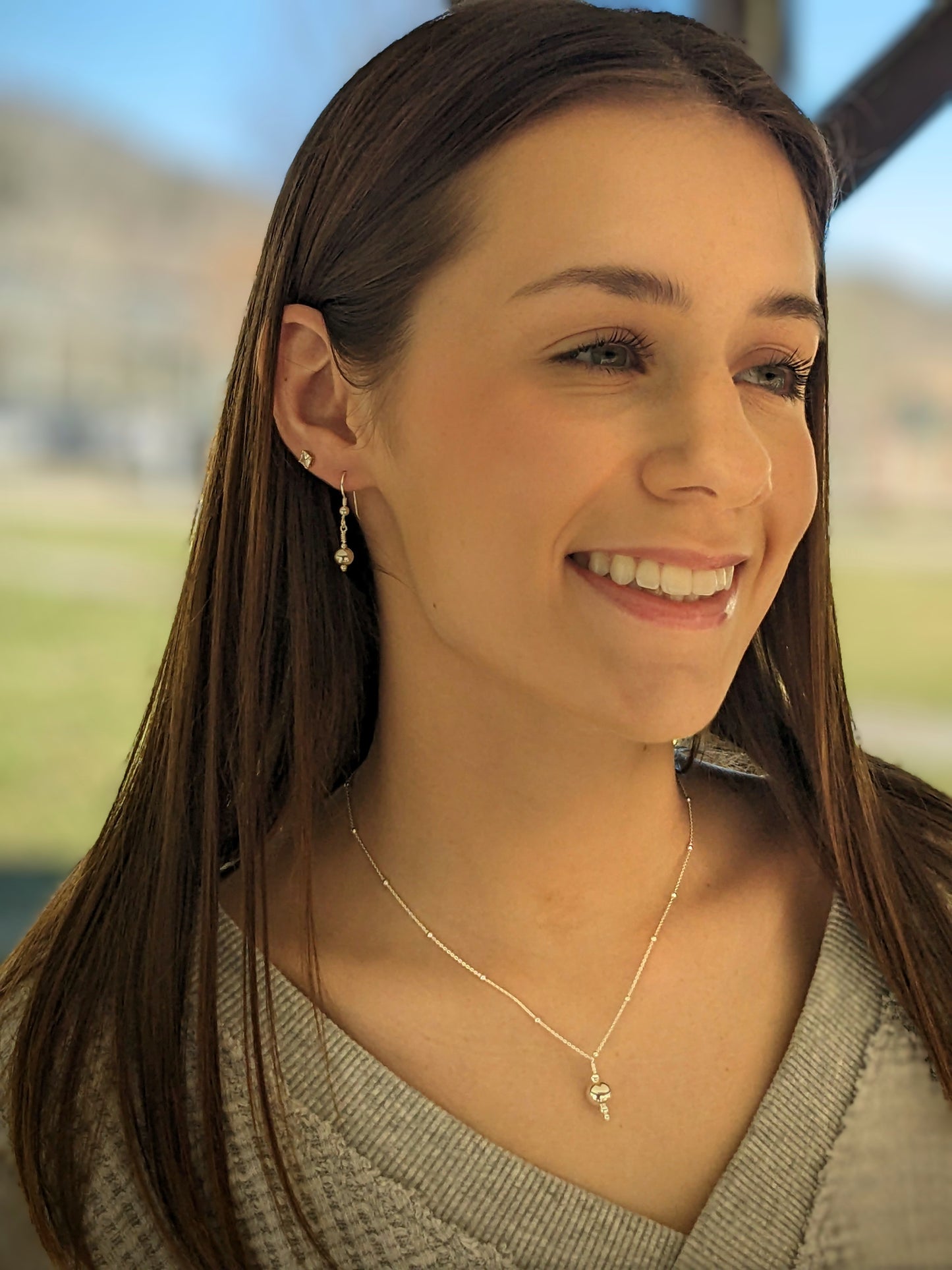 Sterling Silver Bead Necklace