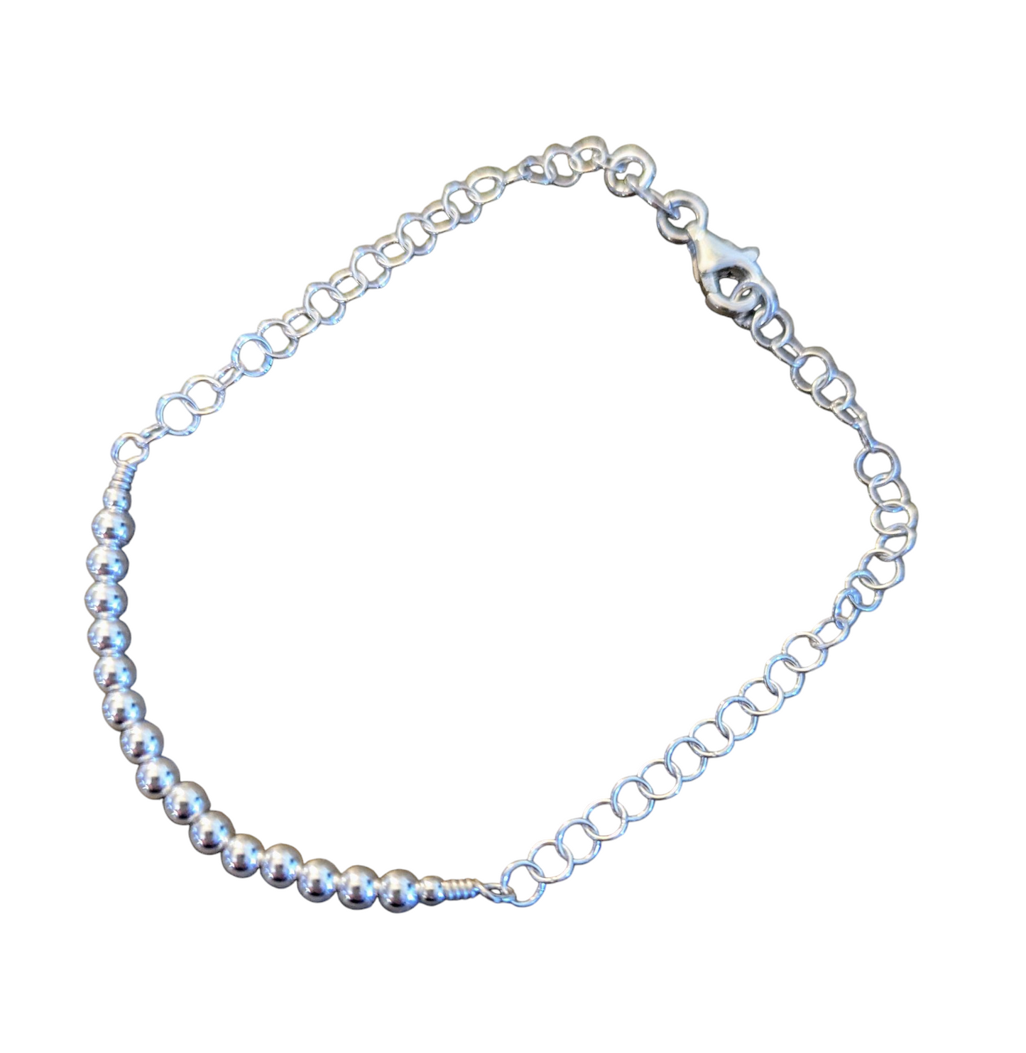 Sterling Silver Bead Bracelet