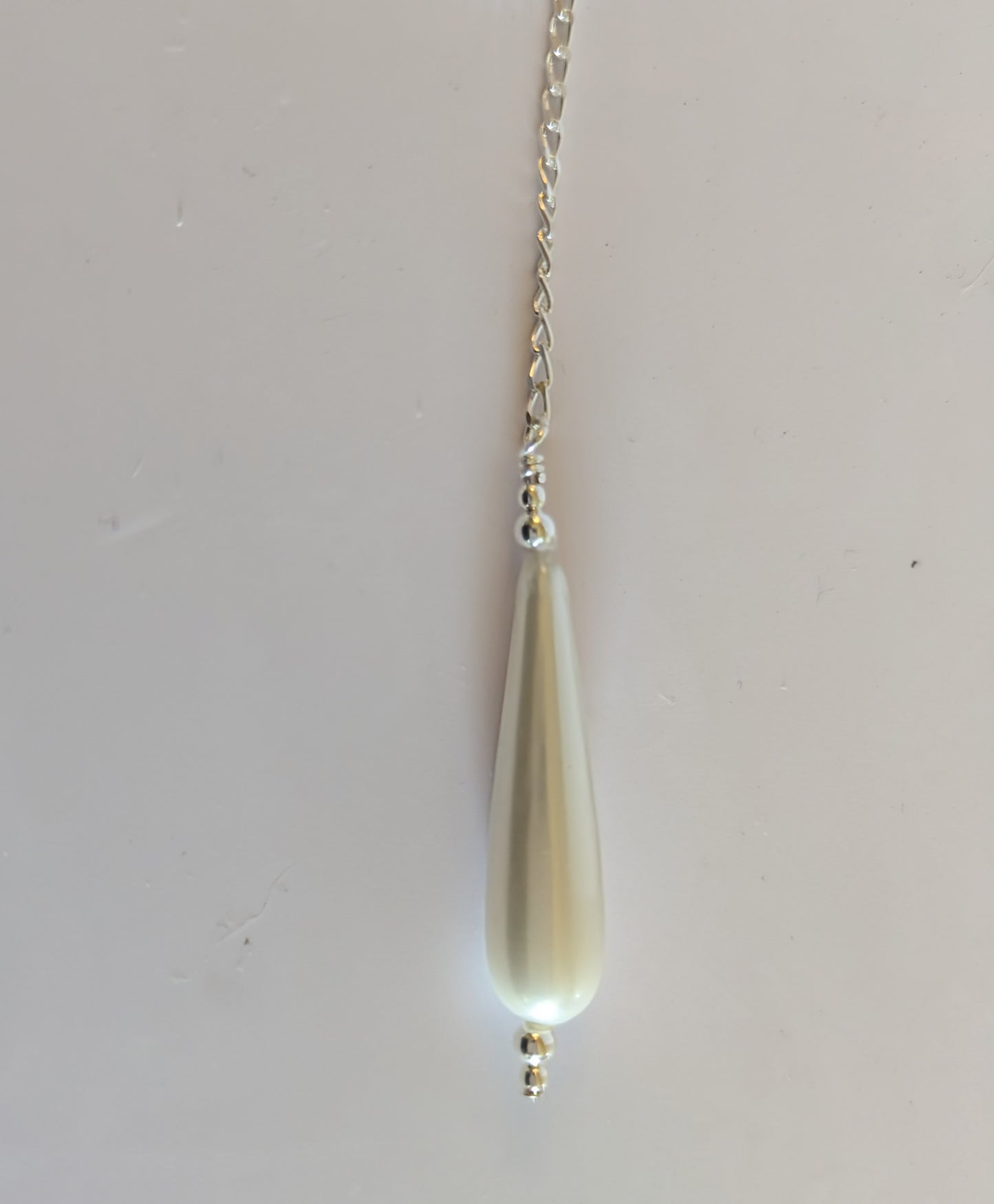Shell Pearl & Sterling Silver Adjustable Necklace