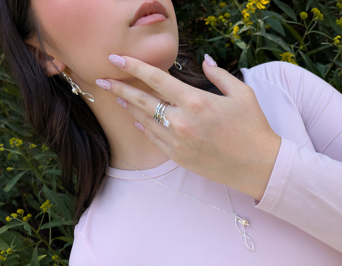 Sterling Silver Twist Necklace