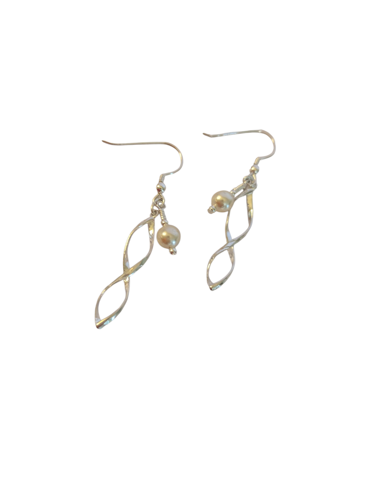 Sterling Silver Twist Earrings
