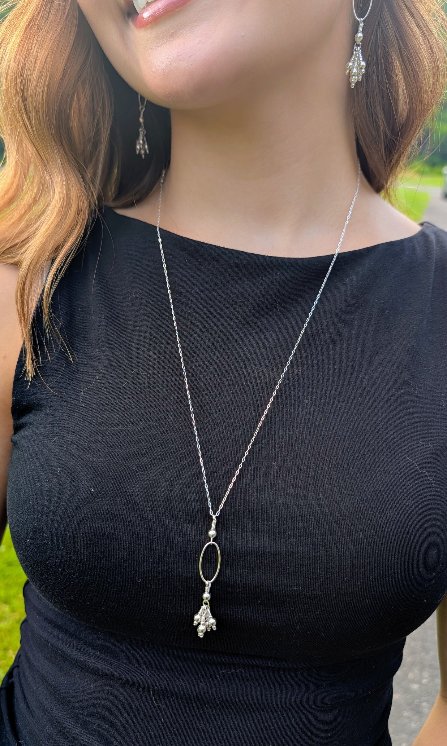 Sterling Silver Bead Pop Necklace