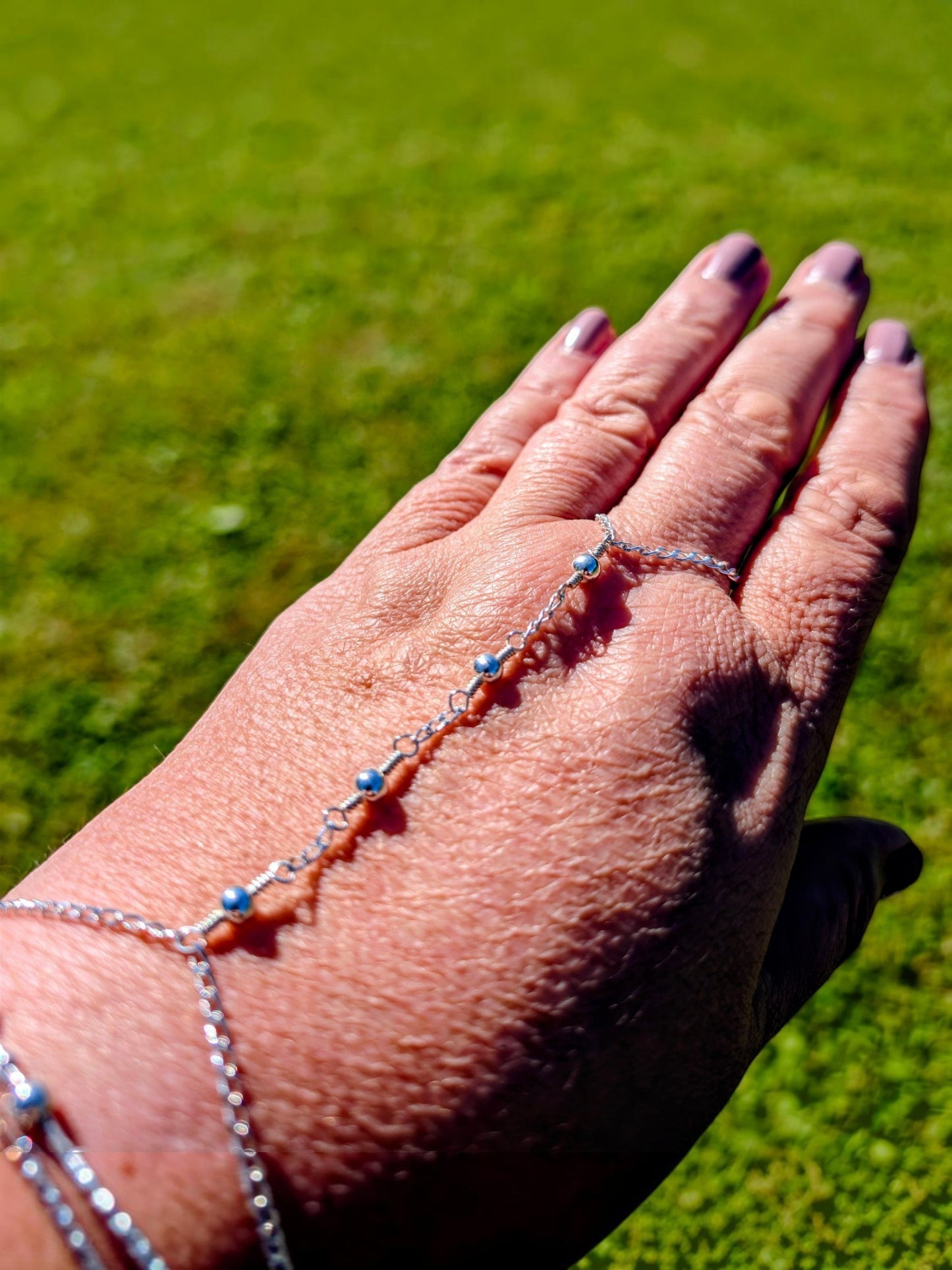Sterling Silver Hand Chain