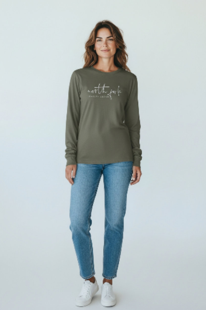 North Fork Jewelry Design Long Sleeve Tshirt