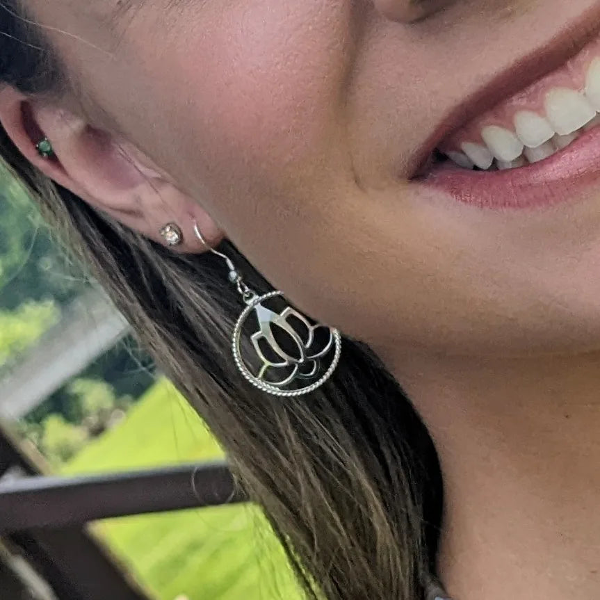 Sterling Silver Lotus Necklace