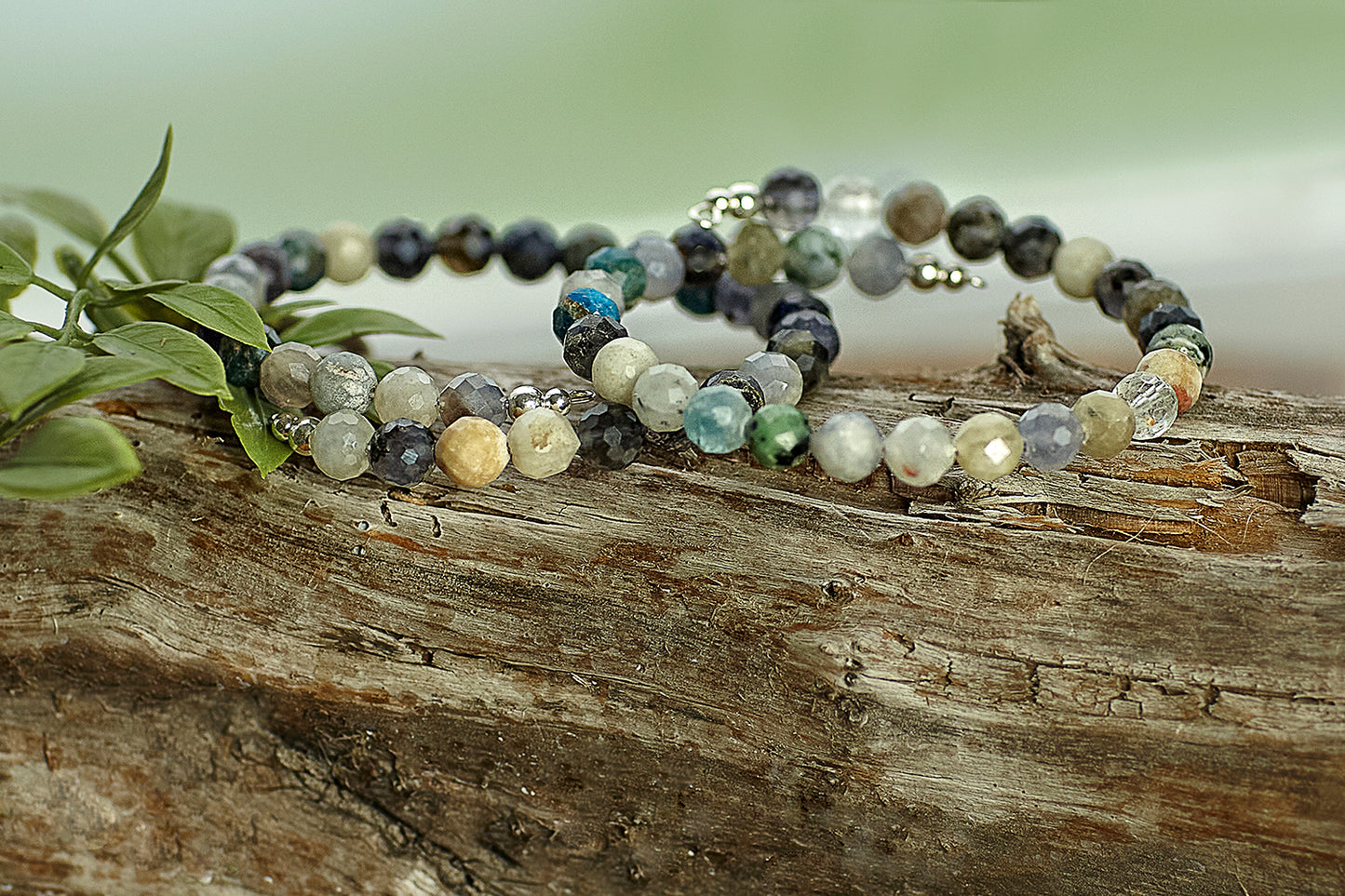 Mixed Gemstone No-clasp Bracelet