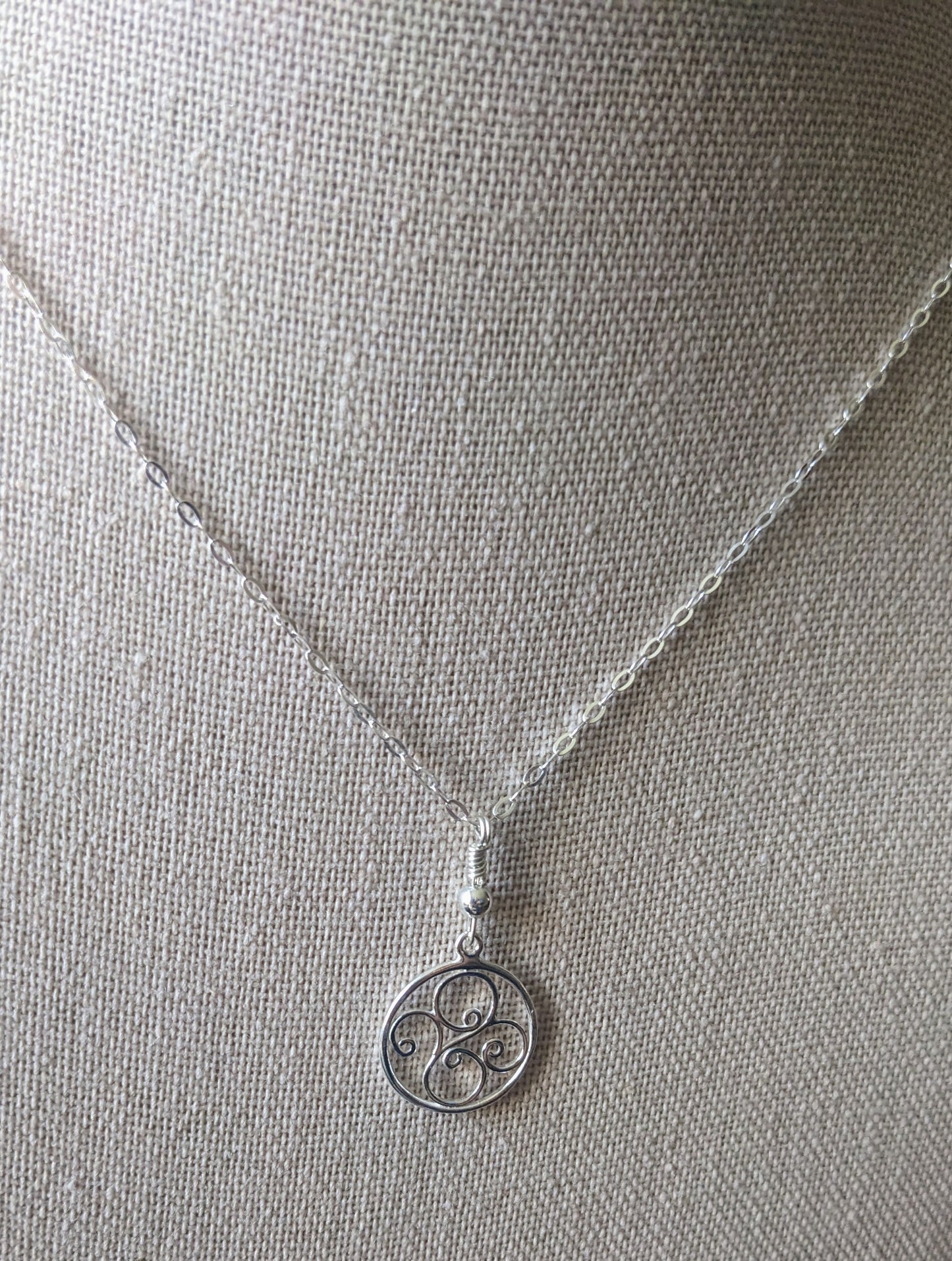 Sterling Silver Filigree Necklace