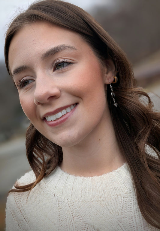 Dainty Herkimer Diamond Earrings