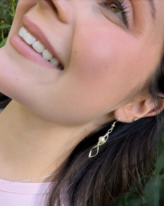 Sterling Silver Twist Earrings