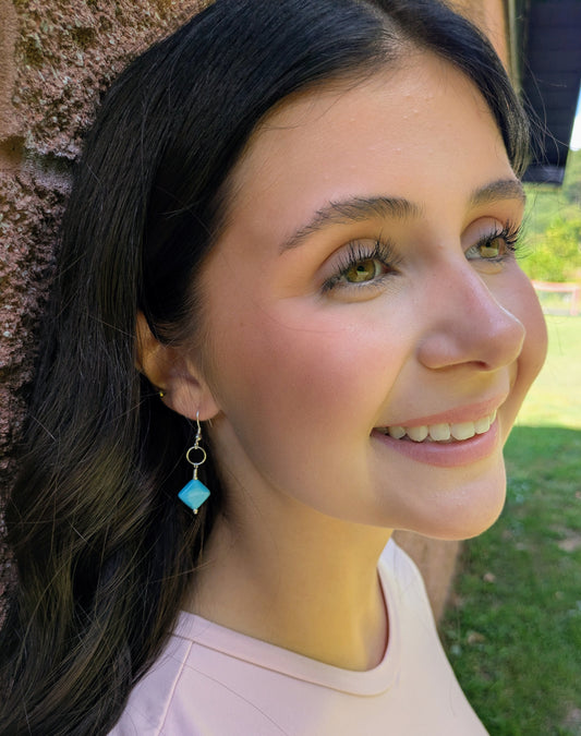 Turquoise Magnesite Earrings