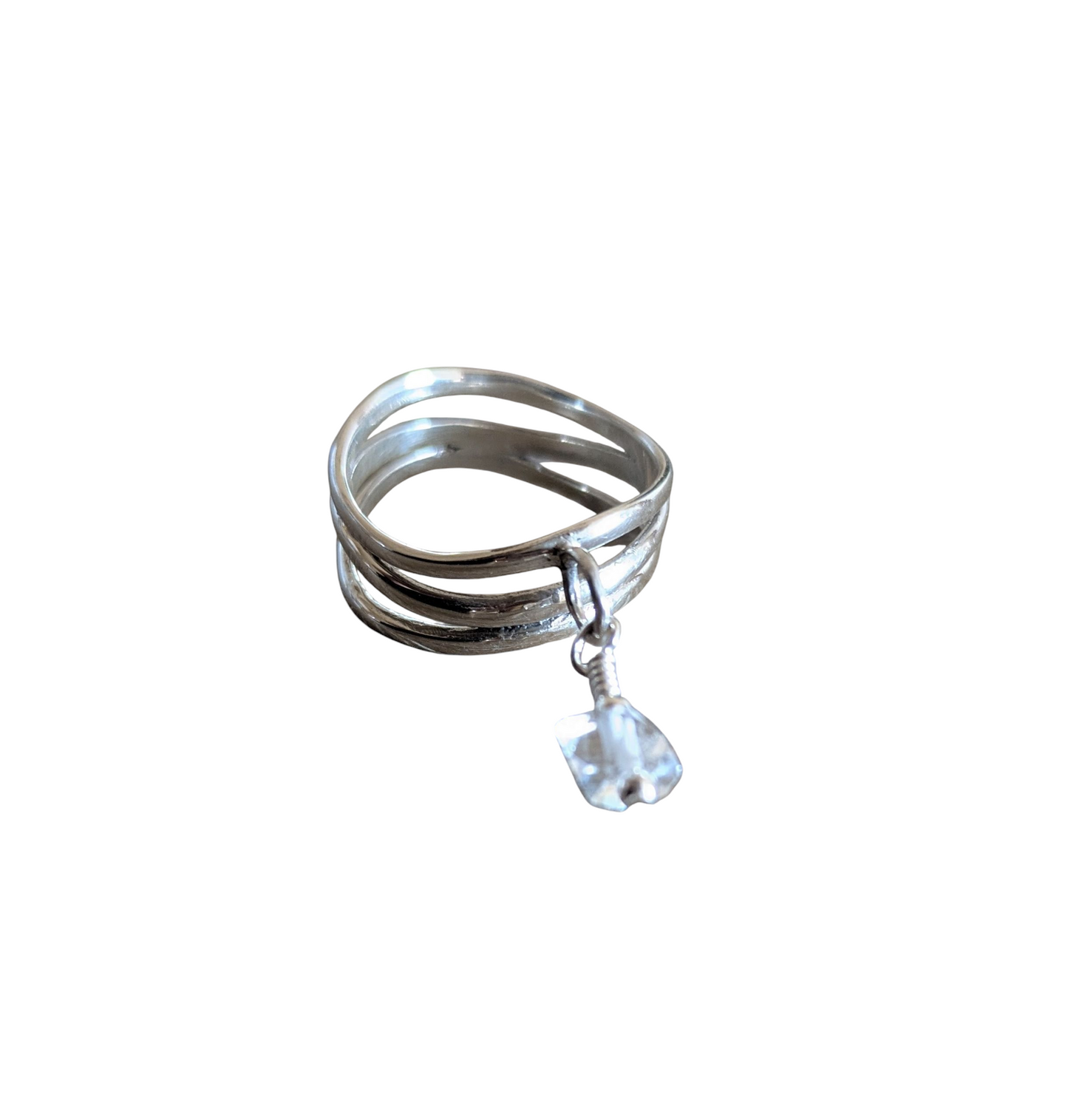 Sterling Silver Ring with Herkimer Diamond