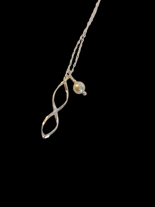 Sterling Silver Twist Necklace