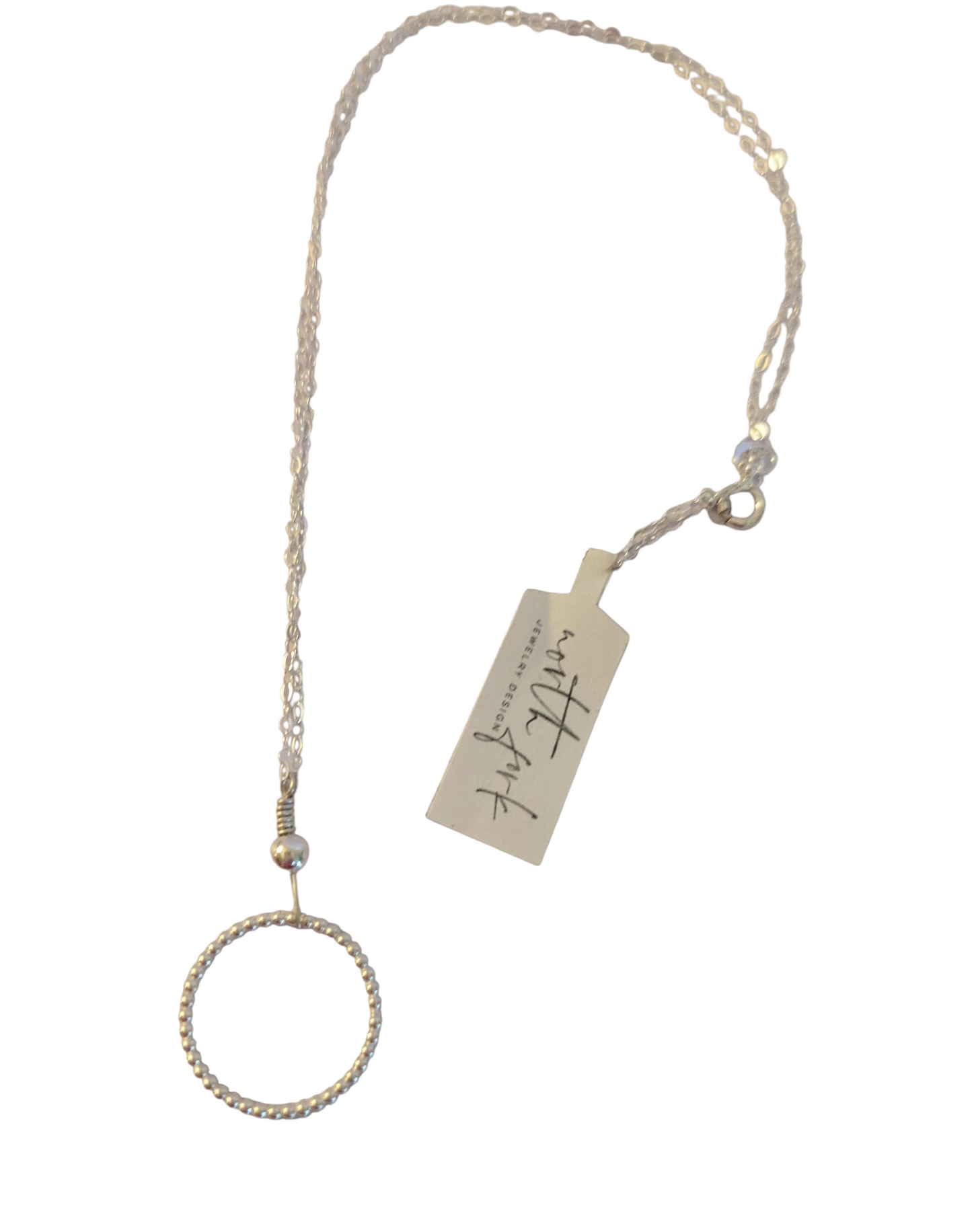 Sterling Silver Circle Necklace