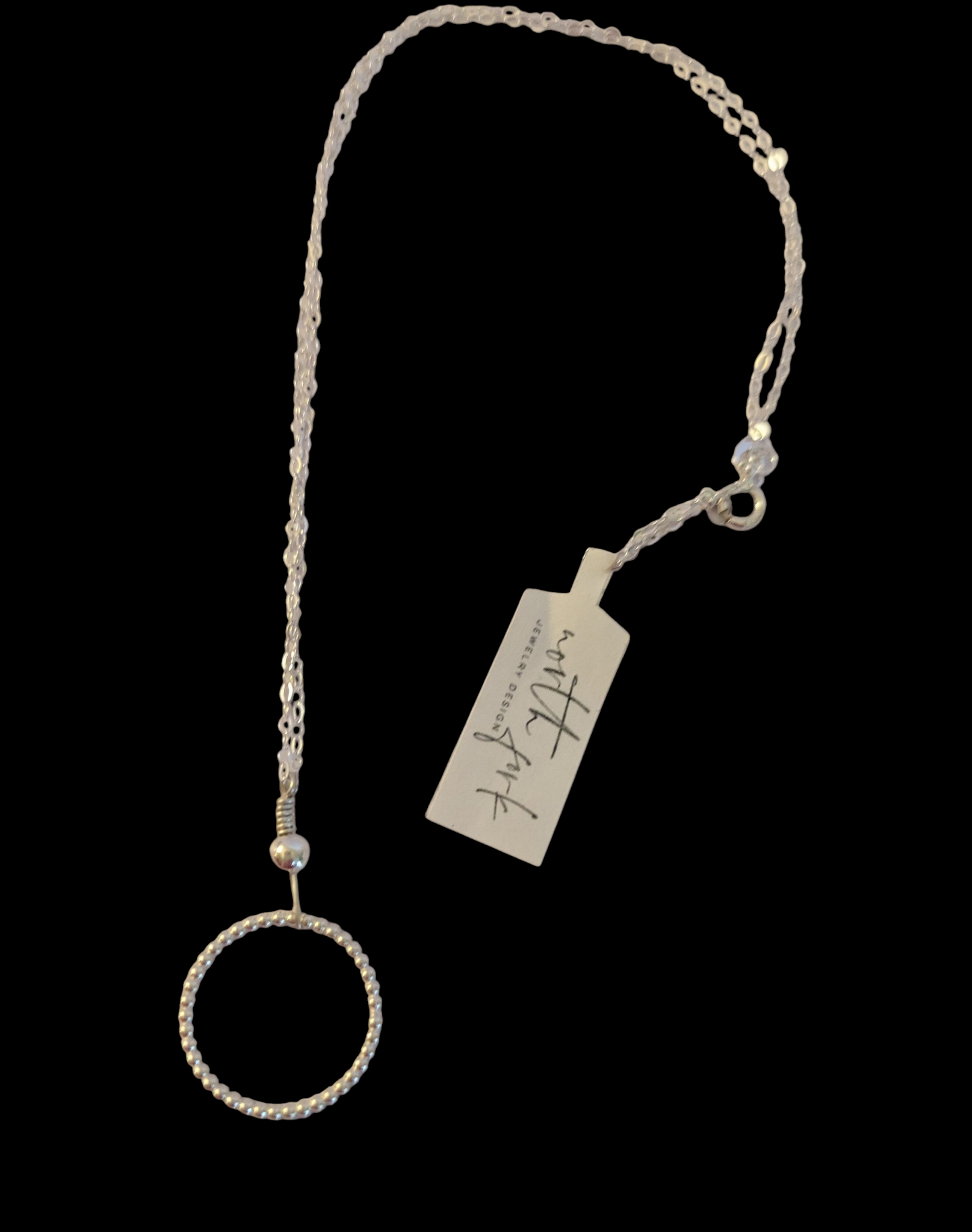 Sterling Silver Circle Necklace