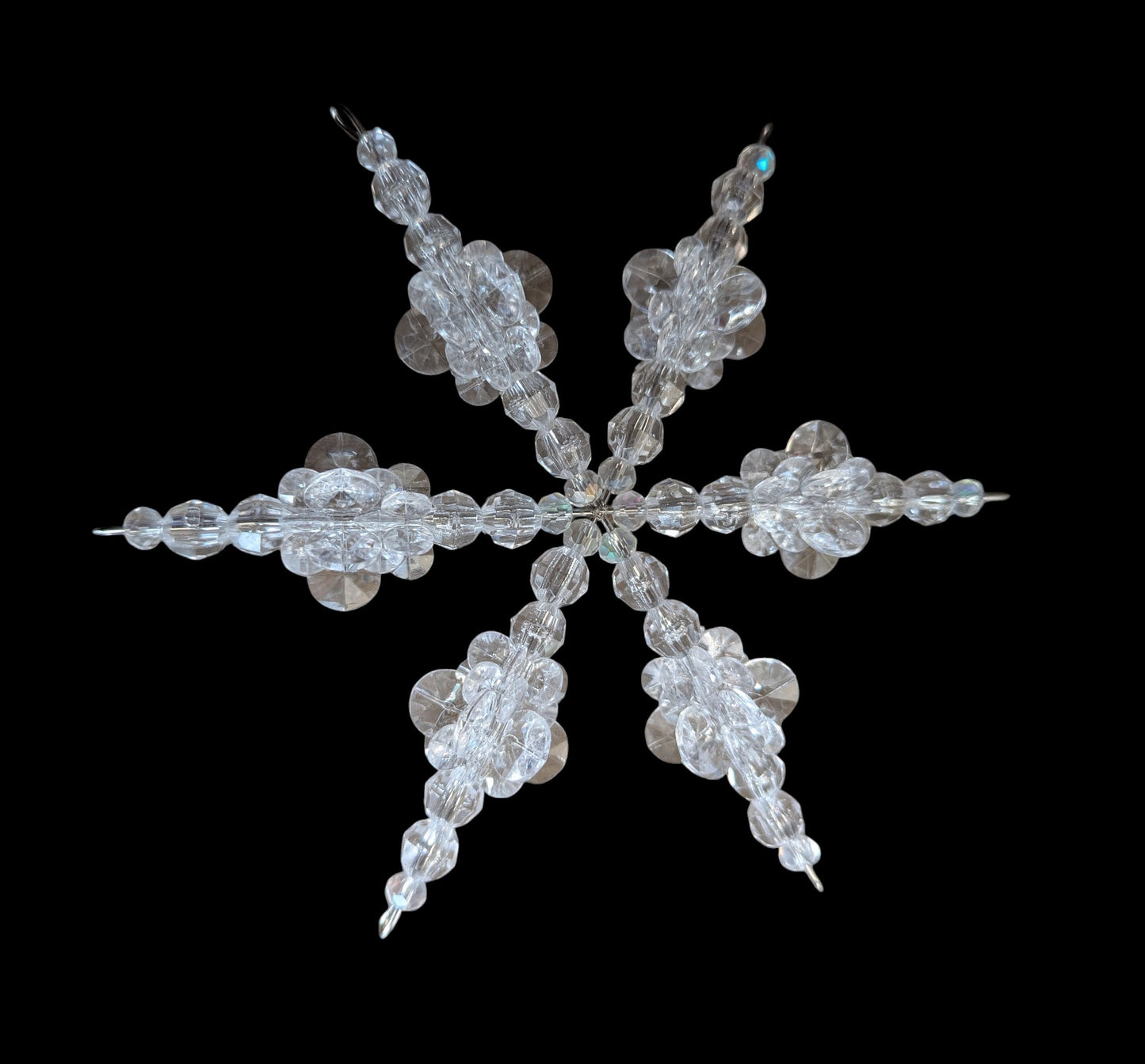 Clear Crystal Snowflake Ornament