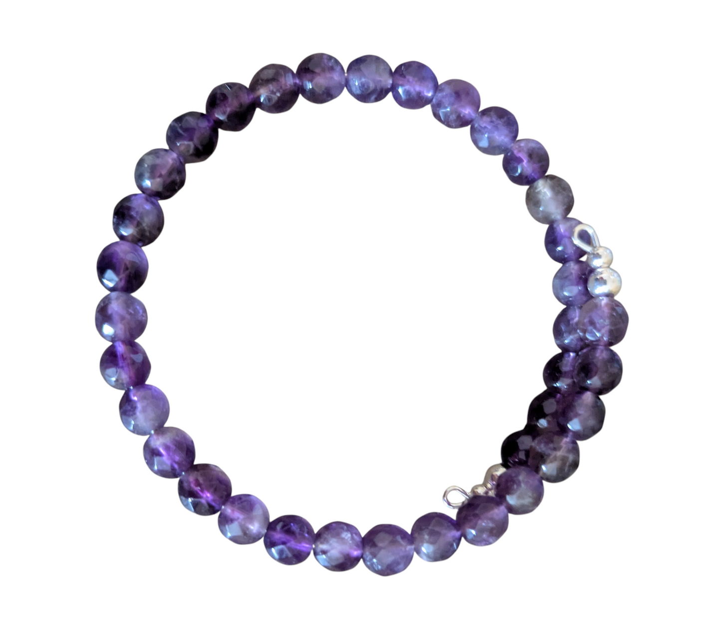 Amethyst No Clasp Bracelet