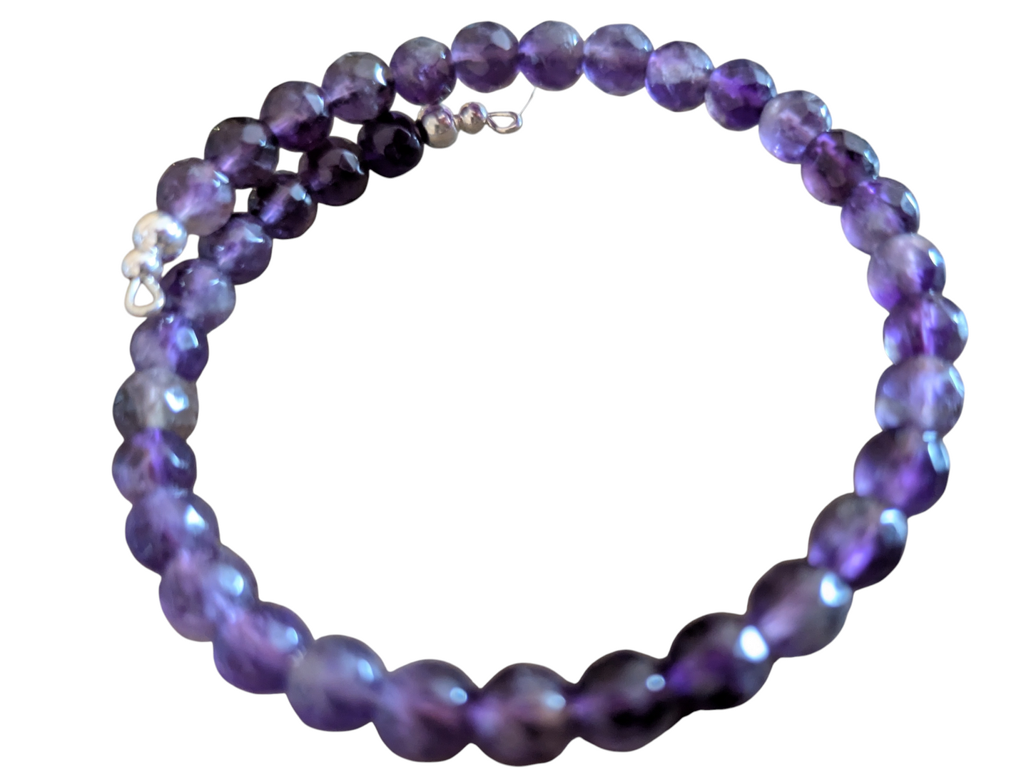 Amethyst No Clasp Bracelet