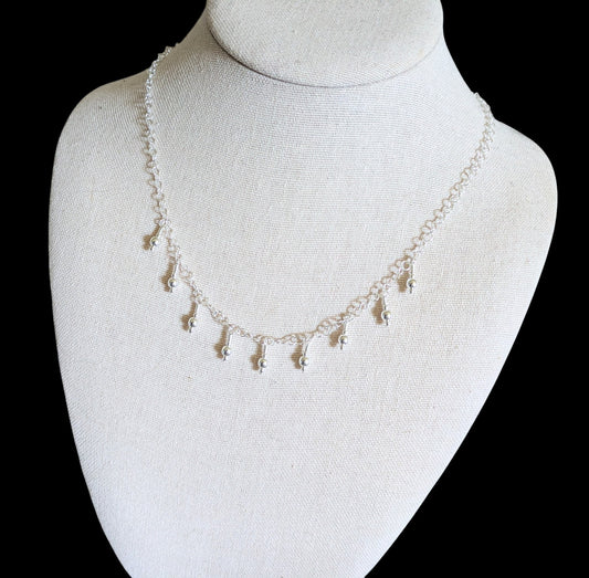 Sterling Silver Dangle Necklace