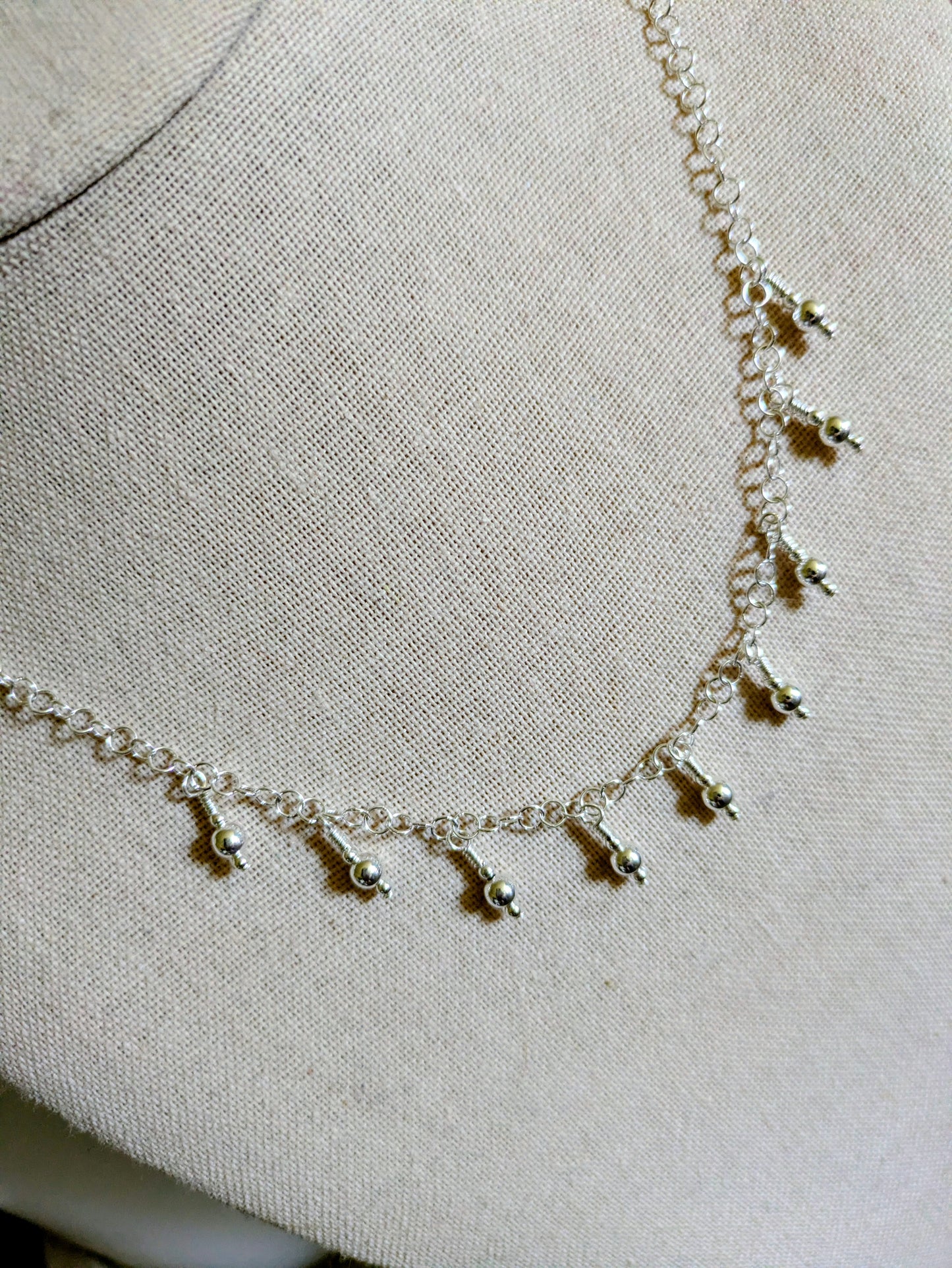 Sterling Silver Dangle Necklace