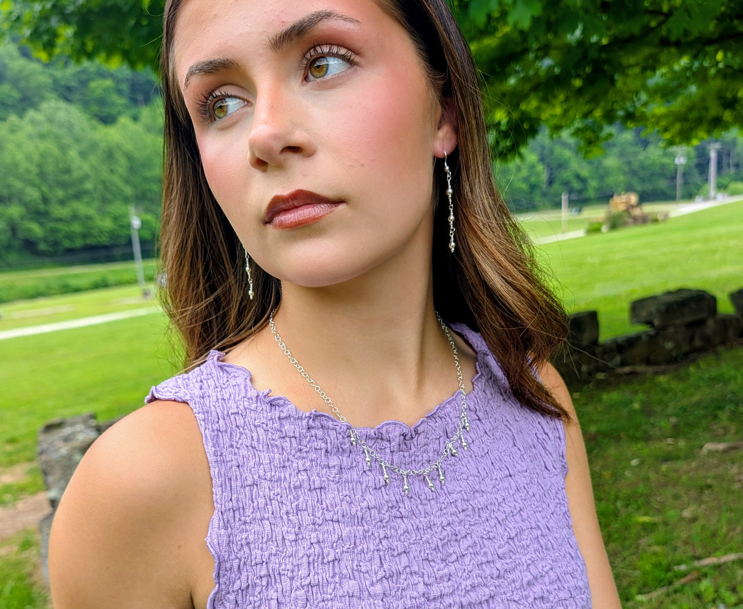 Sterling Silver Dangle Necklace
