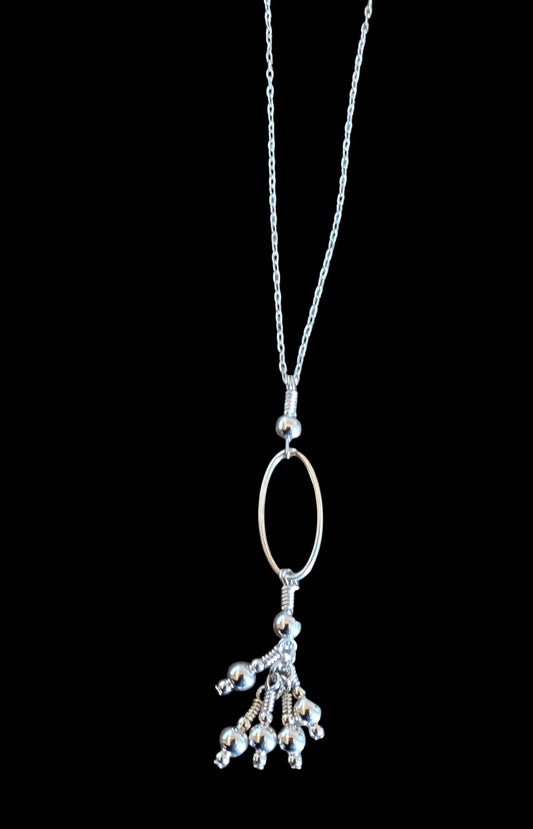 Sterling Silver Bead Pop Necklace