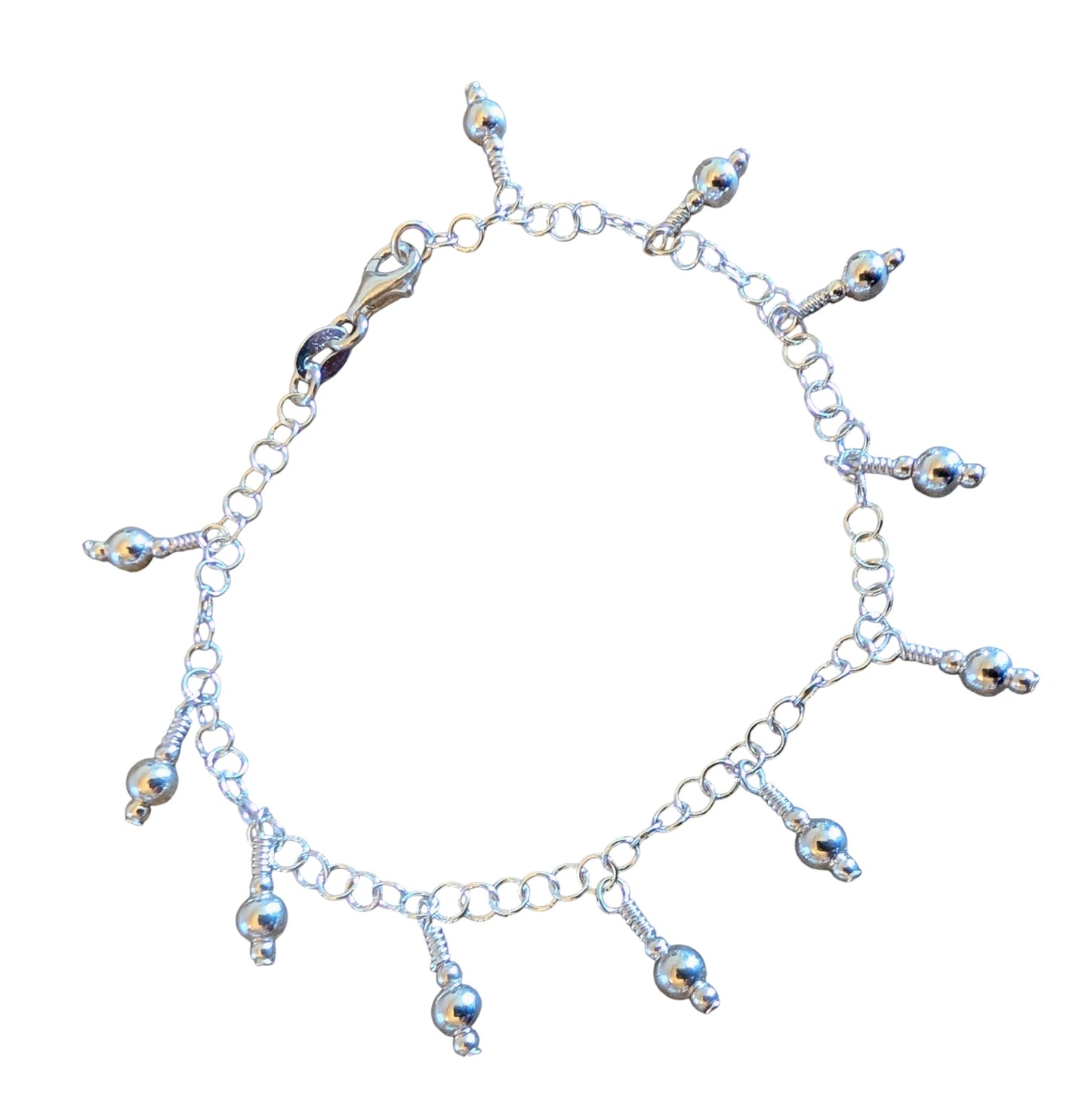 Sterling Silver Dangle Bracelet