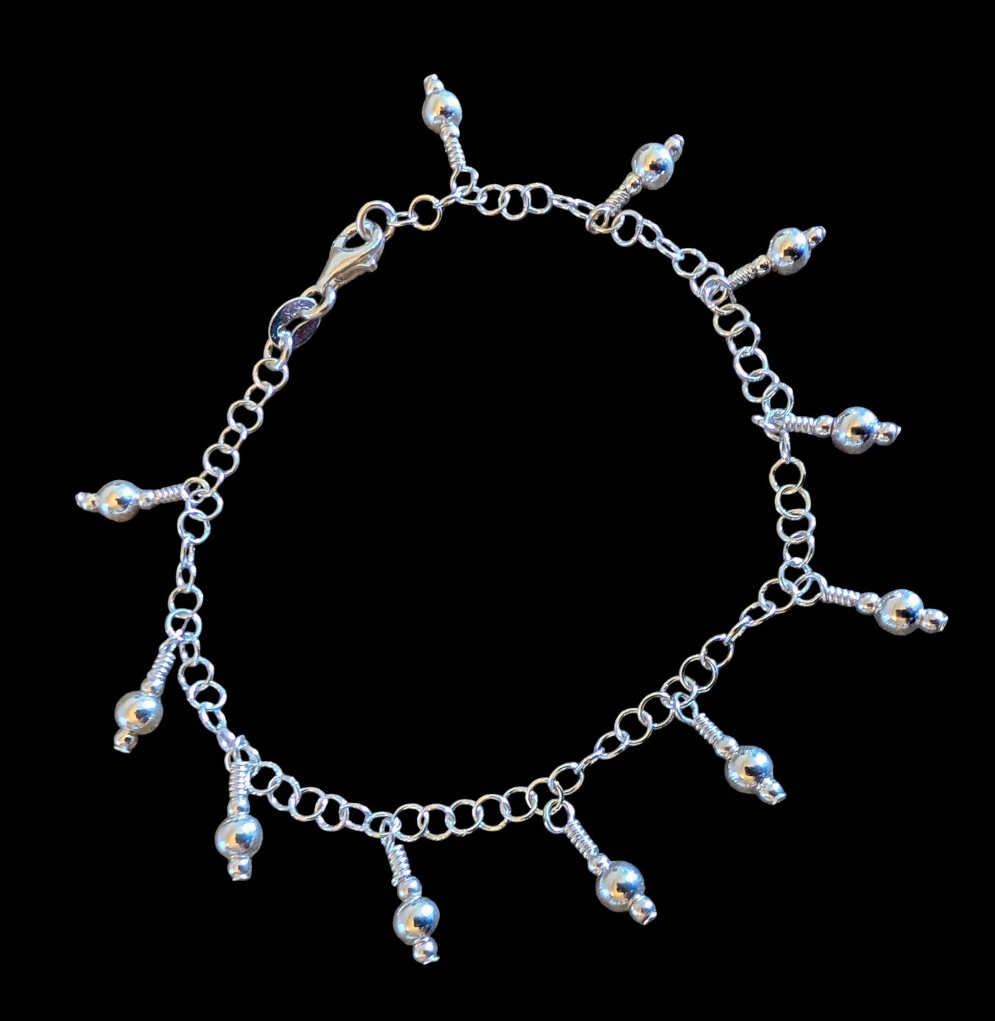 Sterling Silver Dangle Bracelet