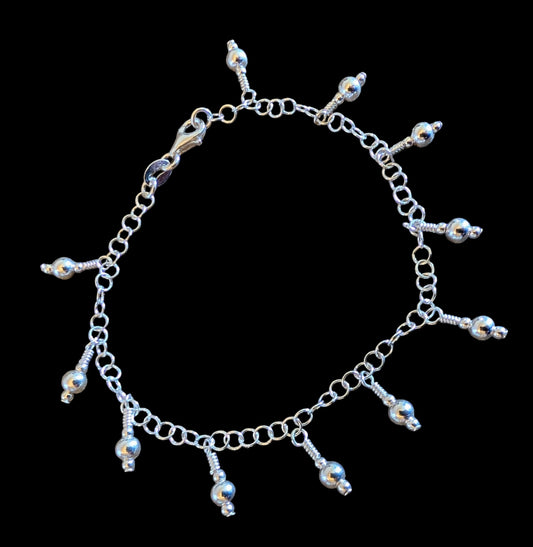 Sterling Silver Dangle Bracelet