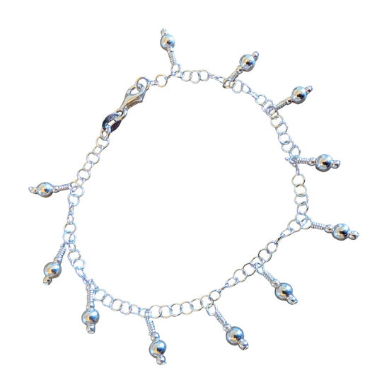 Sterling Silver Dangle Bracelet