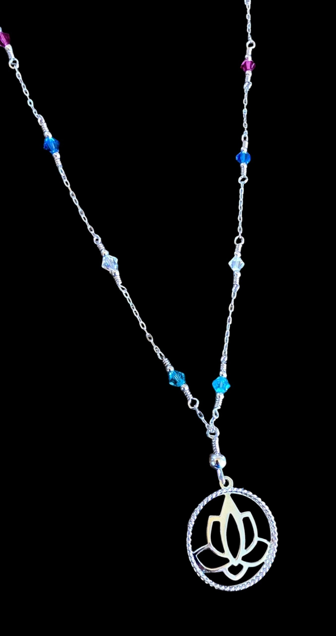 Crystal and Sterling Necklace