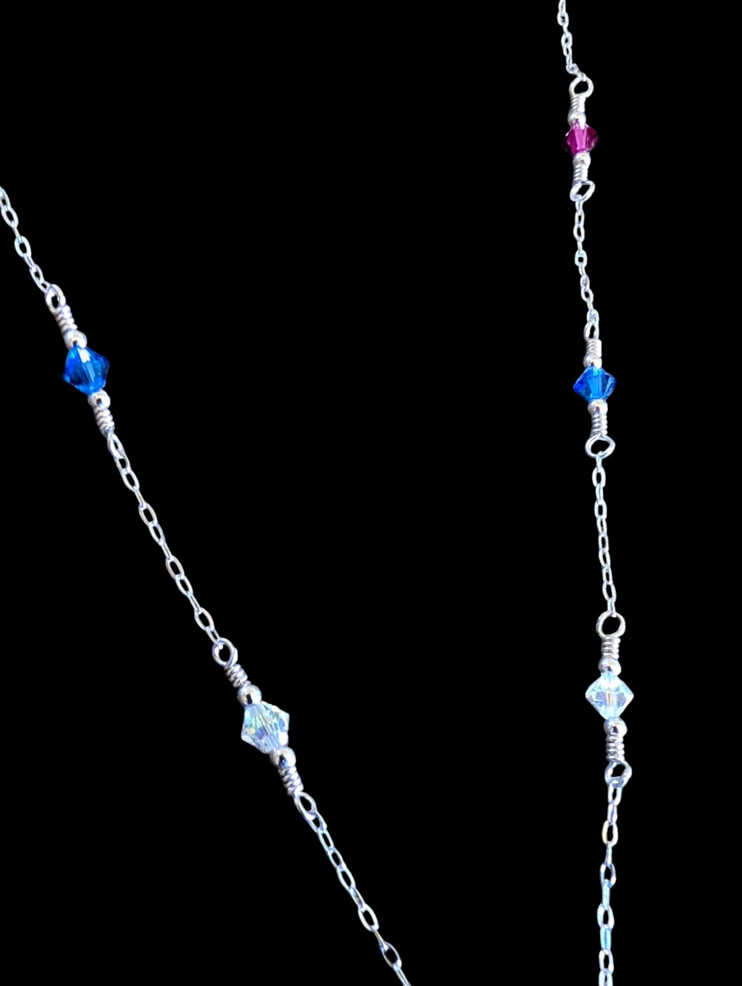 Crystal and Sterling Necklace