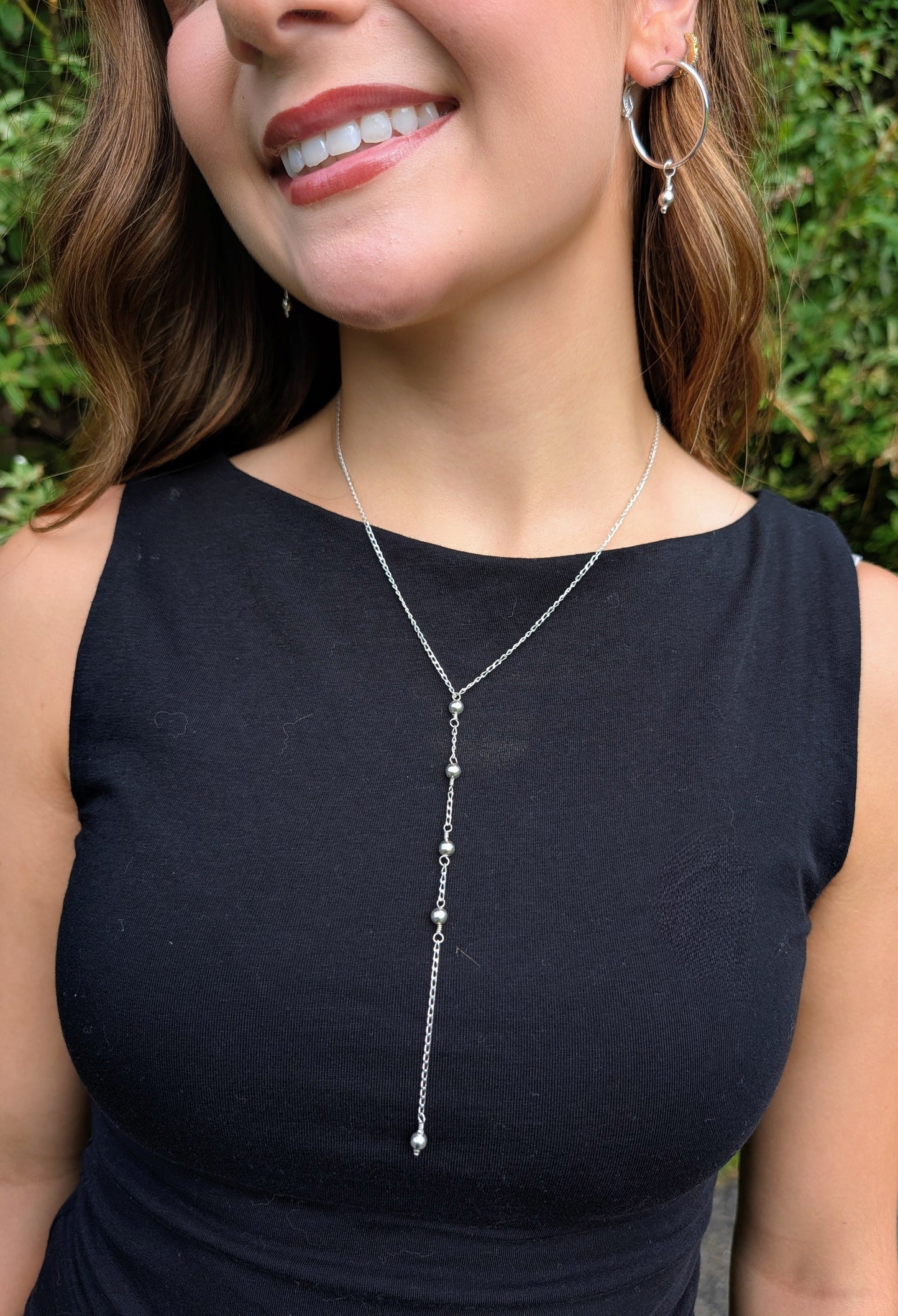 Sterling Silver Y- Necklace