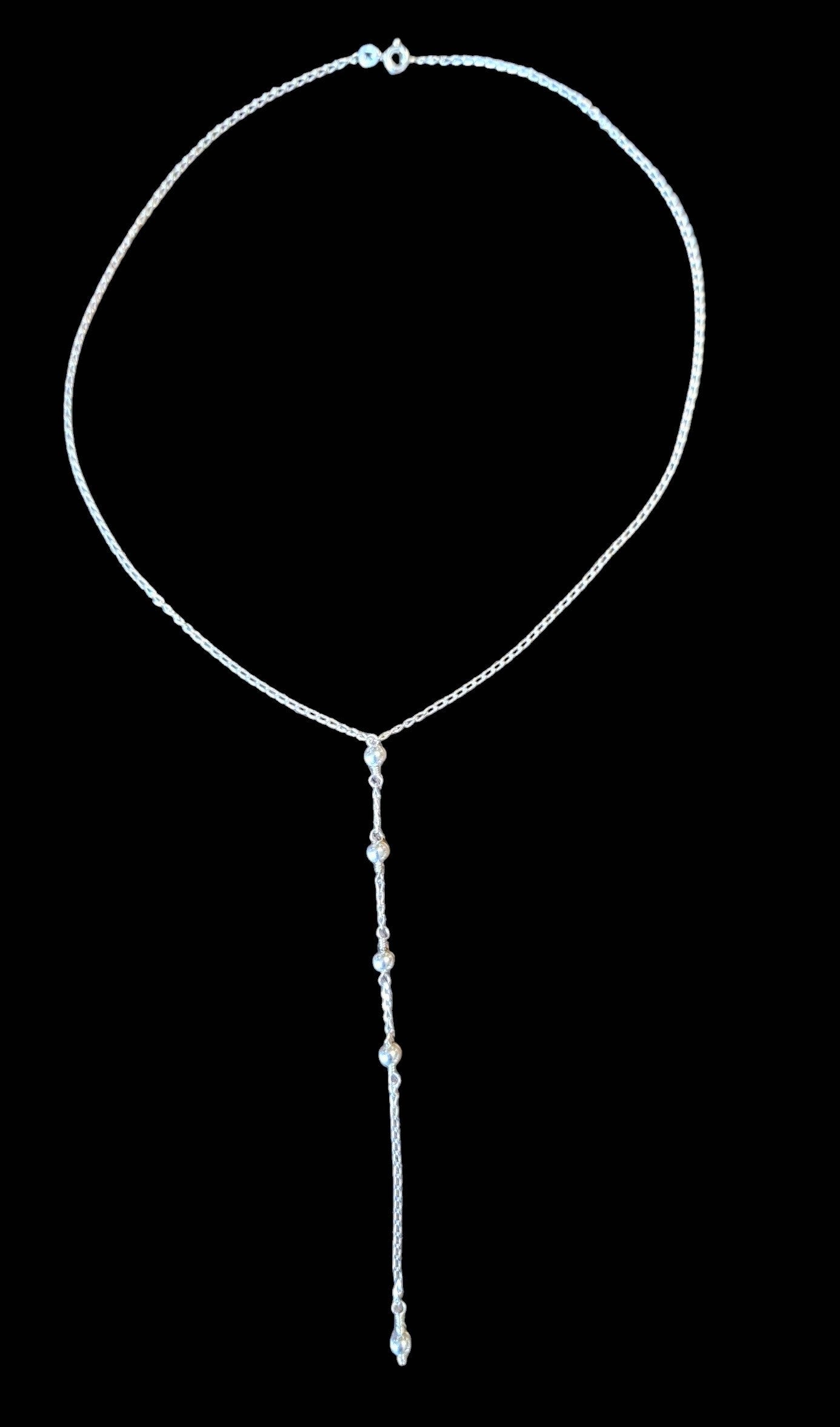 Sterling Silver Y- Necklace