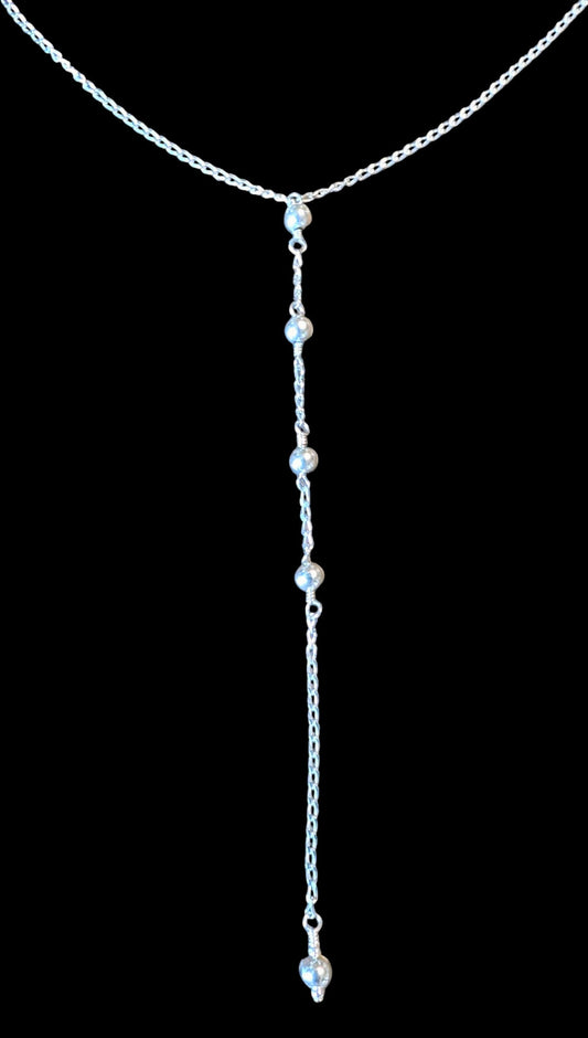 Sterling Silver Y- Necklace