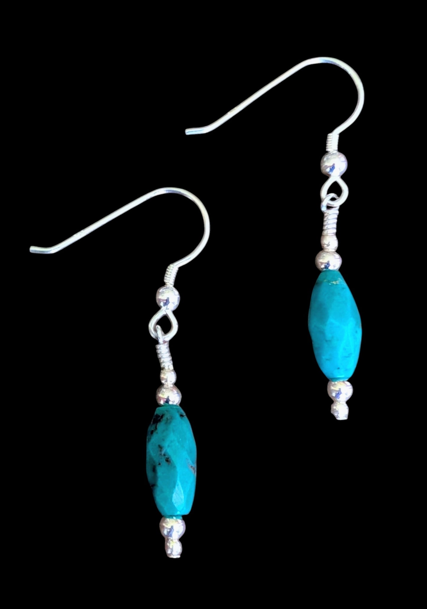 Turquoise and Sterling Silver Earrings