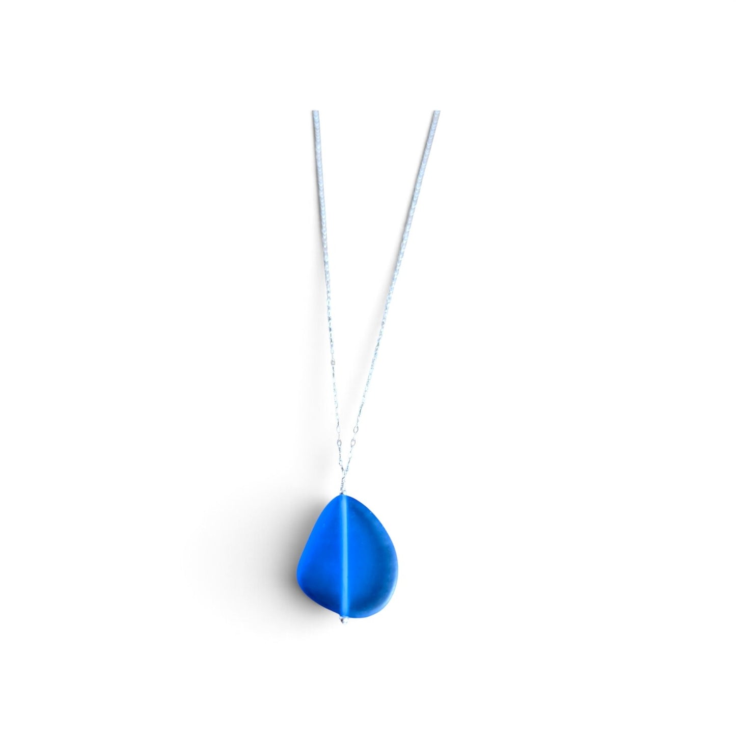 Sea Glass & Sterling Silver Necklace